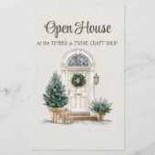 Feestelijke Vakantie open huis gezellige winkel ma Flyer (Achterkant)