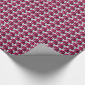 Feestelijke vakantie poinsettias bloemenpatroon cadeaupapier (Hoek)