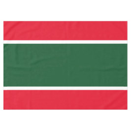 Feestelijke vakantie rood bos groen witte strepen tafelkleed