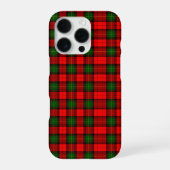 Feestelijke Vakantie Rood en Groen Schots Plaid iPhone Hoesje (Achterkant)