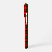 Feestelijke Vakantie Rood en Groen Schots Plaid iPhone Hoesje (Linkerkant)