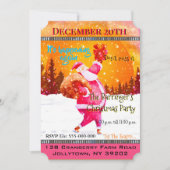 Feestelijke Vakantie Roze Sinterklaas Kerstfeest Kaart (Voorkant)