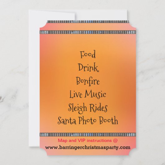 Feestelijke Vakantie Roze Sinterklaas Kerstfeest Kaart (Achterkant)