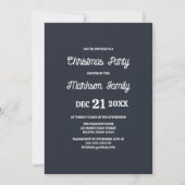 Feestelijke  Vakantie Scène Kerstfeest Kaart (Achterkant)