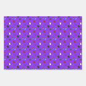 Feestelijke vakantie Schattigee kerstset Inpakpapier Vel (Voorkant 3)