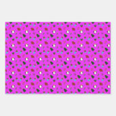 Feestelijke vakantie Schattigee kerstset Inpakpapier Vel (Voorkant)