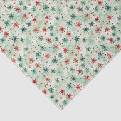 Feestelijke Vakantie Sneeuwvlok Kerstmis Tissuepapier (Detail)