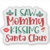 Feestelijke vakantie Sticker vieren kerstvreugde (Voorkant)