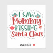 Feestelijke vakantie Sticker vieren kerstvreugde (Vel)