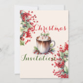 Feestelijke Vakantie Viering Kerstfeest Kaart (Achterkant)