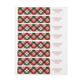 Feestelijke vakantie Vrolijk kerstrood en groen (Vel)