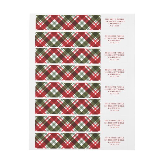 Feestelijke vakantie Vrolijk kerstrood en groen (Vel)