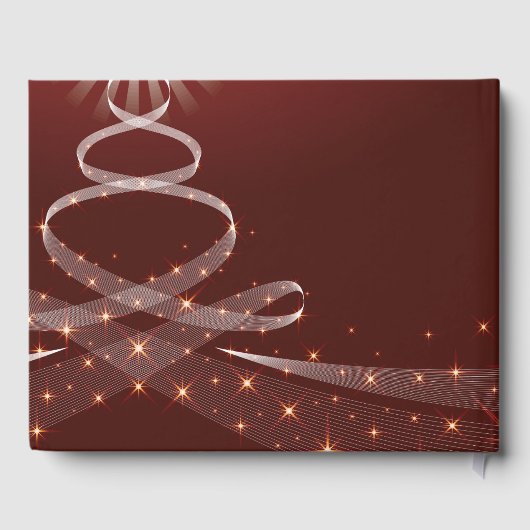 Feestelijke vakantie winter bruiloft gastenboek (Achterkant)