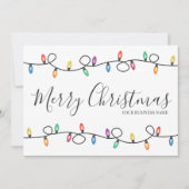 Feestelijke Vakantie Zakelijk Logo Kerstmis Kaart (Voorkant)