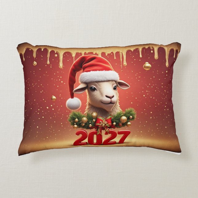 Feestelijke Vakantiedesign Accent Kussen (Voorkant)