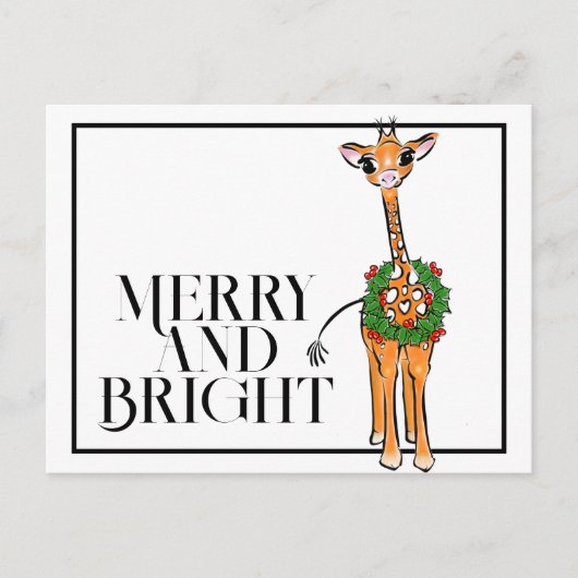 Feestelijke vakantiegraf | rode groene borstkreep briefkaart (Voorkant)