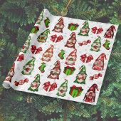 Feestelijke vakantiekabouters zilveren sterren inp cadeaupapier