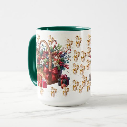 Feestelijke vakantiemand Mok (Voorkant links)