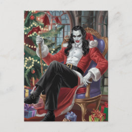 Feestelijke Vampier Man Kerst Briefkaart