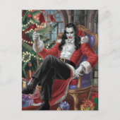 Feestelijke Vampier Man Kerst Briefkaart (Voorkant)