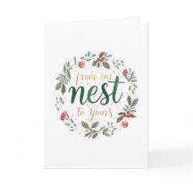 Feestelijke 'Van onze nest naar de jouwe' Kerst