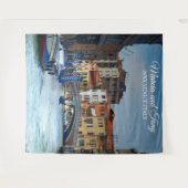 Feestelijke Venetië Italië Gracht Tapijt Achtergro Wandkleed (Voorkant (horizontaal))