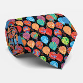 Feestelijke verjaardag ballonnen patroon stropdas (Opgerold)