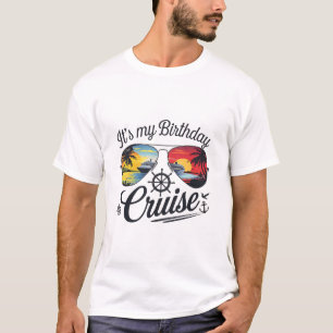 Feestelijke Verjaardag Cruise Schip Feest 2025 Man T-shirt