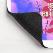 Feestelijke Verjaardag Ontwerp: Vandaag is mijn ve Muismat (Hoek)