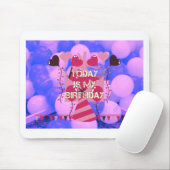 Feestelijke Verjaardag Ontwerp: Vandaag is mijn ve Muismat (Met muis)