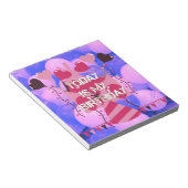 Feestelijke Verjaardag Ontwerp: Vandaag is mijn ve Notitieblok (Schuin)