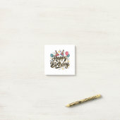 Feestelijke Verjaardag Post-it® Notes (Op bureau)