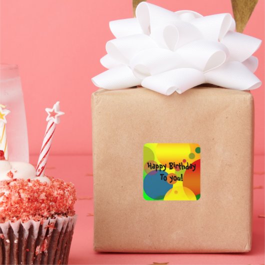 Feestelijke Verjaardag Sticker Design (Feest)