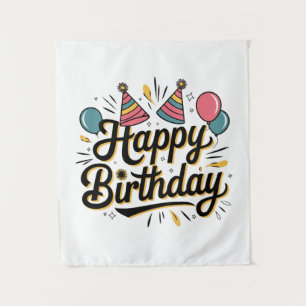 Feestelijke Verjaardag Wandkleed