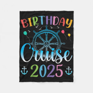 Feestelijke Verjaardags Cruise 2025 Cruise Boot Fe Fleece Deken