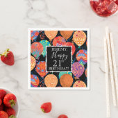 Feestelijke Verjaardagsballonnen Naam en leeftijd  Servet (Insitu)