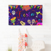 Feestelijke Verjaardagsfeest Cinco De Mayo Spandoek (Insitu)