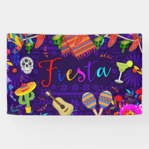 Feestelijke Verjaardagsfeest Cinco De Mayo Spandoek