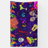 Feestelijke Verjaardagsfeest Cinco De Mayo Spandoek (Verticaal)