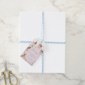 Feestelijke verjaardagsfeest voor feeën cadeaulabel (Met Touw)