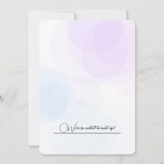 Feestelijke verjaardagsfeestje Ballonnen en gesche Kaart (Achterkant)