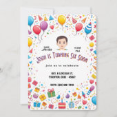 Feestelijke verjaardagsfeestje Ballonnen en gesche Kaart (Voorkant)