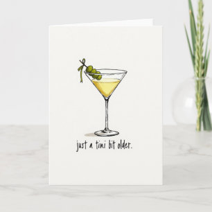 Feestelijke verjaardagsolijfoliekaart kaart
