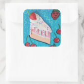 Feestelijke verjaardagstaart Fun Party Sticker (Tas)