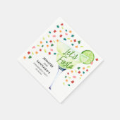 Feestelijke Verloving Feestpapier Servet (Hoek)