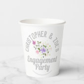 Feestelijke Verloving Papieren Bekers (Achterkant)