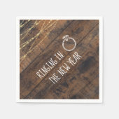 Feestelijke verlovingsfeestring die het nieuwe jaa servet (Voorkant)