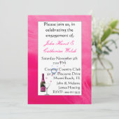 Feestelijke verlovingsfeestuitnodiging kaart (Staand voorkant)