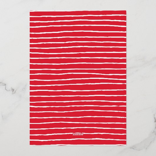 feestelijke verpakking | Vakantie Favoriete Dingen Folie Uitnodiging (Achterkant)