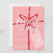 feestelijke verpakking | Vakantie Favoriete Dingen Kaart (Voorkant)
